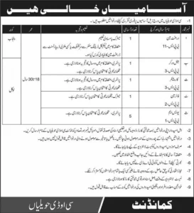 Central Ordinance Depot (COD), Havelian KPK, Pakistan (November/24) application for both male/female candidates permanently.