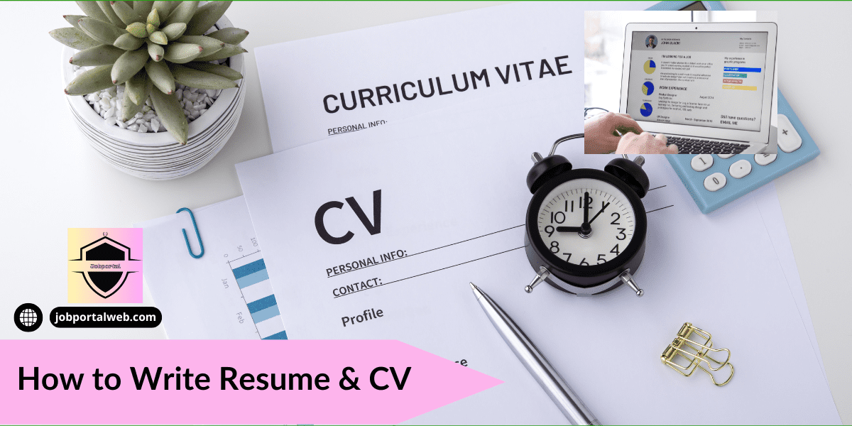 How to Write Resume & CV. You can learn here how to learn and make a professional resume and CV for applying in your dream jobs